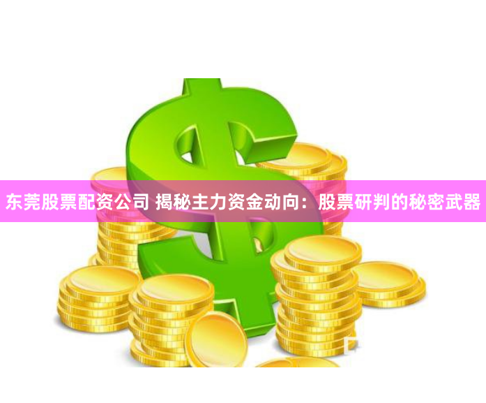 东莞股票配资公司 揭秘主力资金动向：股票研判的秘密武器